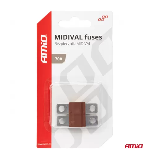 Automobilio MIDIVAL saugikliai 70A AMIO-03477