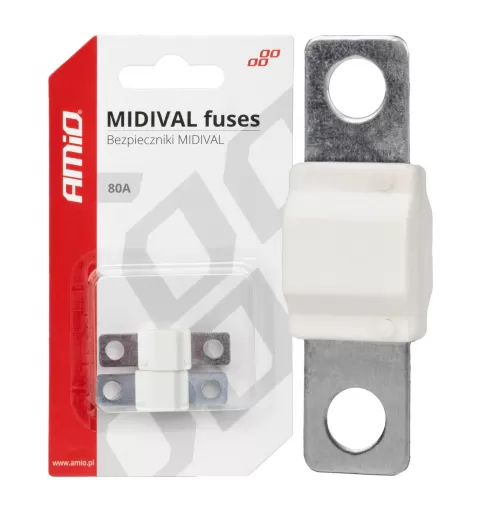 Automobilio MIDIVAL saugikliai 80A AMIO-03478