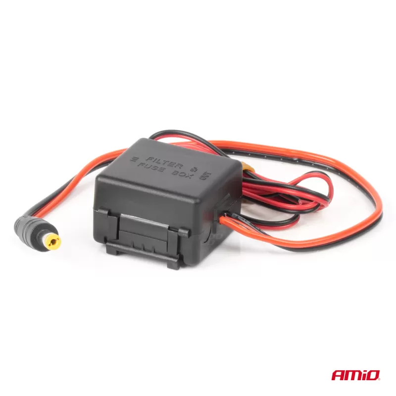 Automobilio maitinimo signalo filtras, trukdžių slopinimo, su kištuku, 12V AMIO-04101
