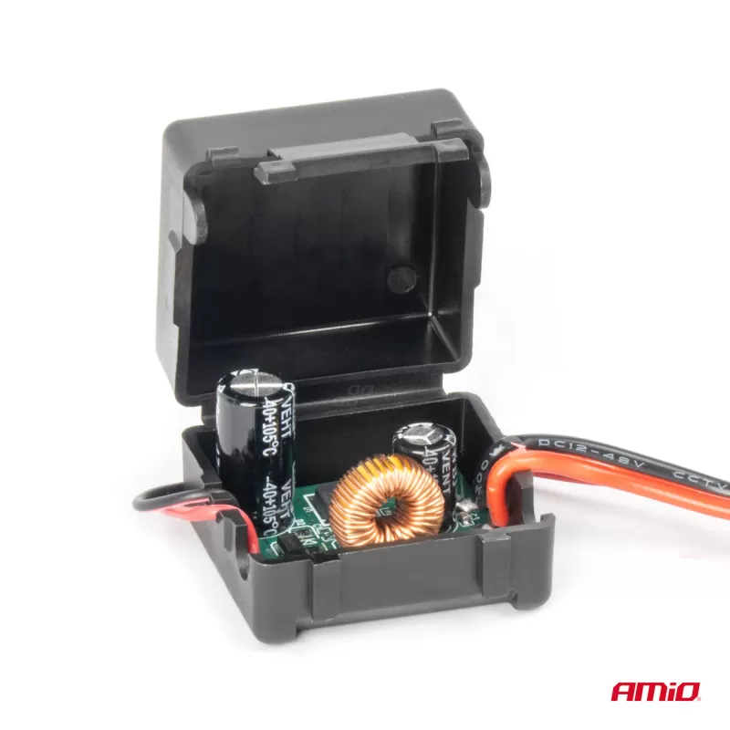 Automobilio maitinimo signalo filtras, trukdžių slopinimo, su kištuku, 12V AMIO-04101