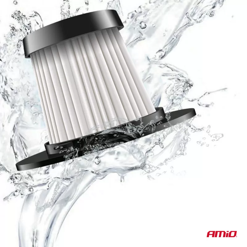 Automobilinis dulkių siurblys 12V 60W HEPA 5kPa AMIO-03691