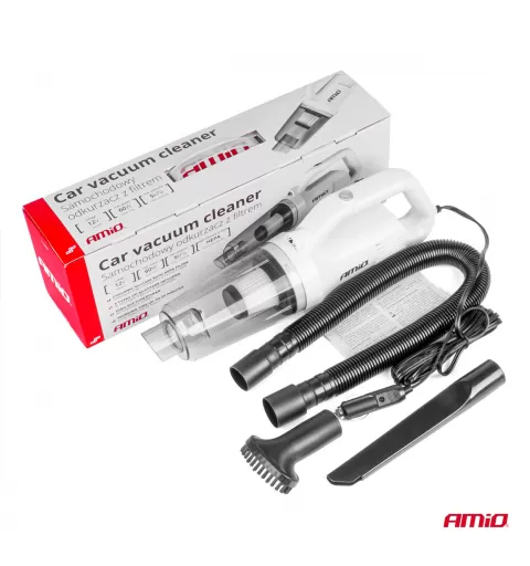 Automobilinis dulkių siurblys 12V 60W HEPA 5kPa AMIO-03691