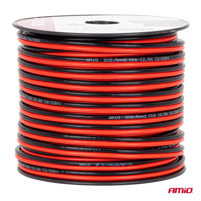 CCA laidas 2x2,5mm² 50m 12,5A AMIO-04460