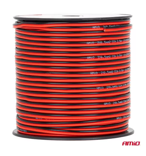 CCA garsiakalbio laidas 2x0,5mm² 100m 2,5A AMIO-04456