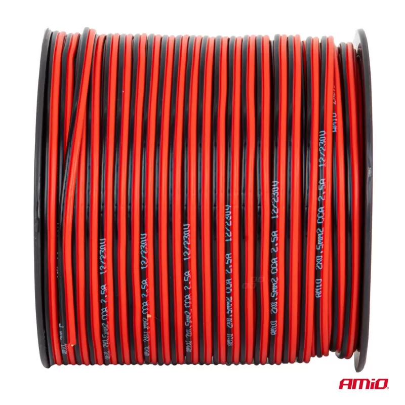 CCA garsiakalbio laidas 2x0,5mm² 100m 2,5A AMIO-04456