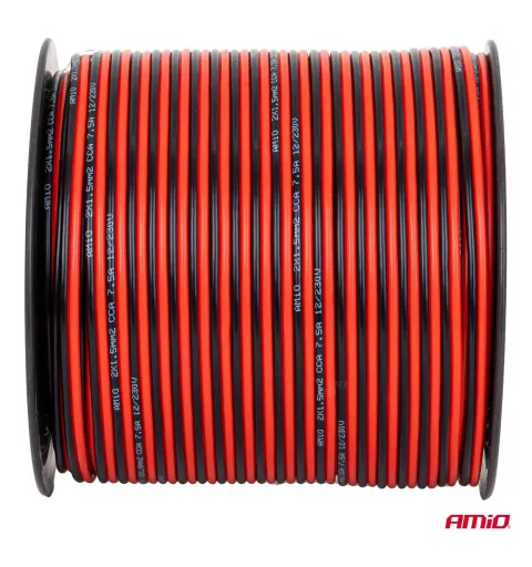 CCA garsiakalbio laidas 2x1,5mm² 100m 7,5A AMIO-04459