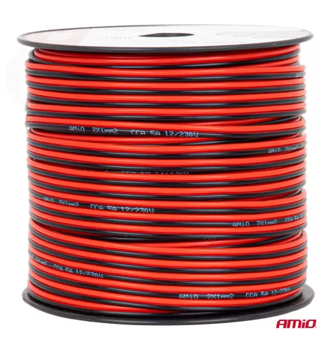 CCA garsiakalbio laidas 2x1mm² 100m 5A AMIO-04458