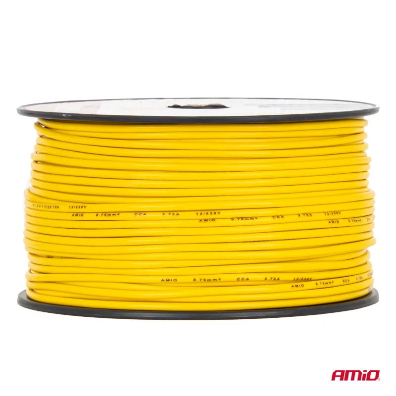 CCA garsiakalbio laidas 1x0,75mm² 100m 3,75A 12/230V AMIO-04447