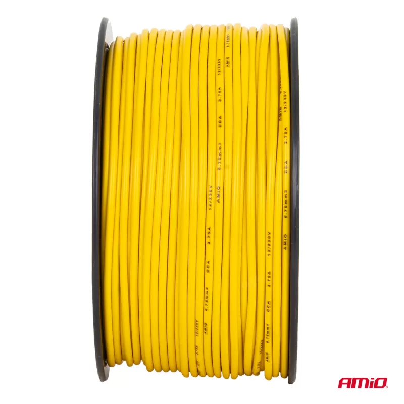 CCA garsiakalbio laidas 1x0,75mm² 100m 3,75A 12/230V AMIO-04447