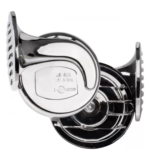 Chromuotas garso signalas 12V, 2 vnt., CHR-01
