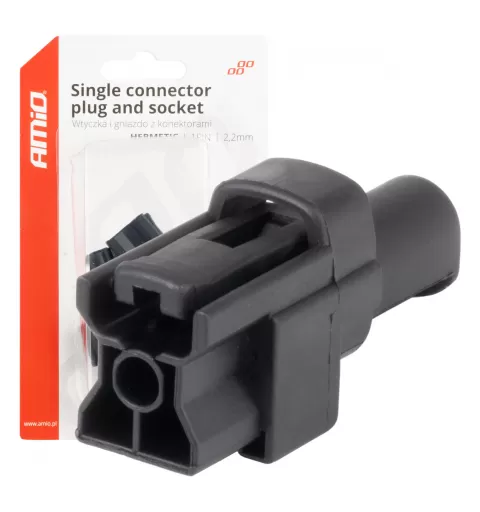 Jungties kištuko ir lizdo rinkinys, 1 kontaktas, 2,2mm, AMIO-04345