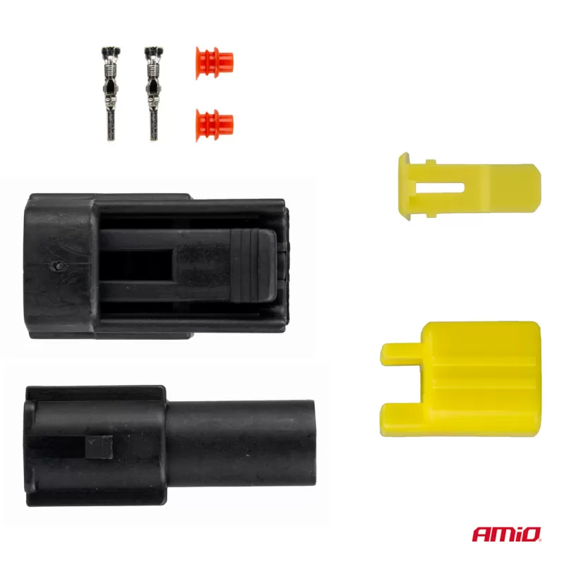 Jungties kištuko ir lizdo rinkinys, 1 kontaktas, 2,2mm, AMIO-04345