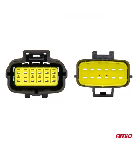 Jungties kištuko ir lizdo rinkinys, 12 kontaktų, 2,2mm, AMIO-04352