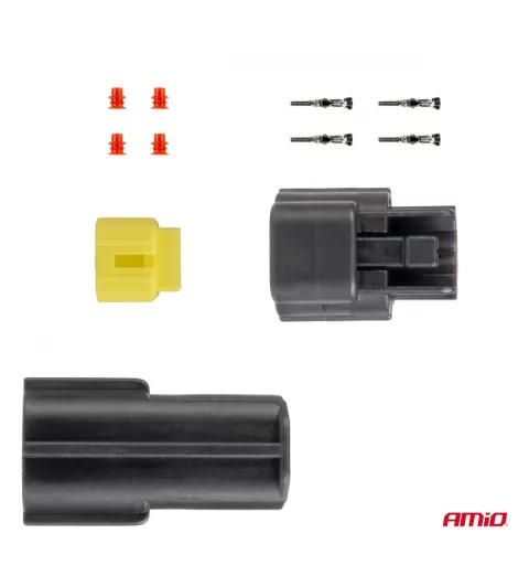 Jungties kištuko ir lizdo rinkinys, 2 kontaktai, 2,2mm, AMIO-04346