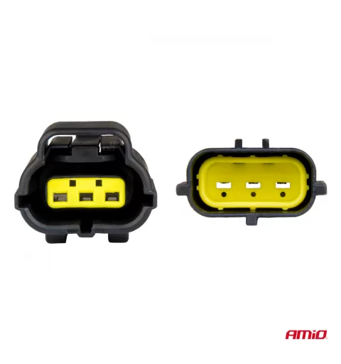 Jungties kištuko ir lizdo rinkinys, 3 kontaktai, 2,2mm, AMIO-04347