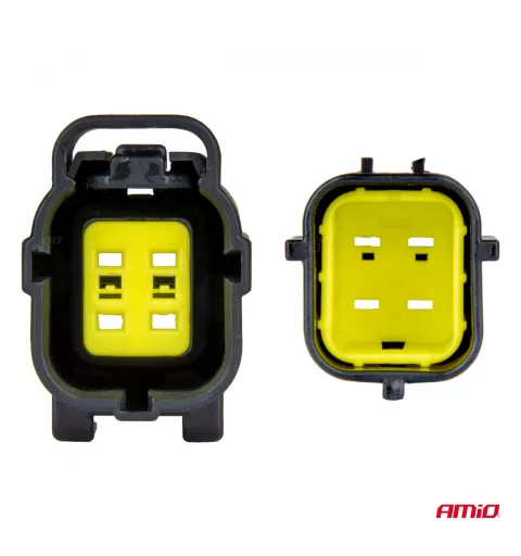 Jungties kištuko ir lizdo rinkinys, 4 kontaktai, 2,2mm, AMIO-04348
