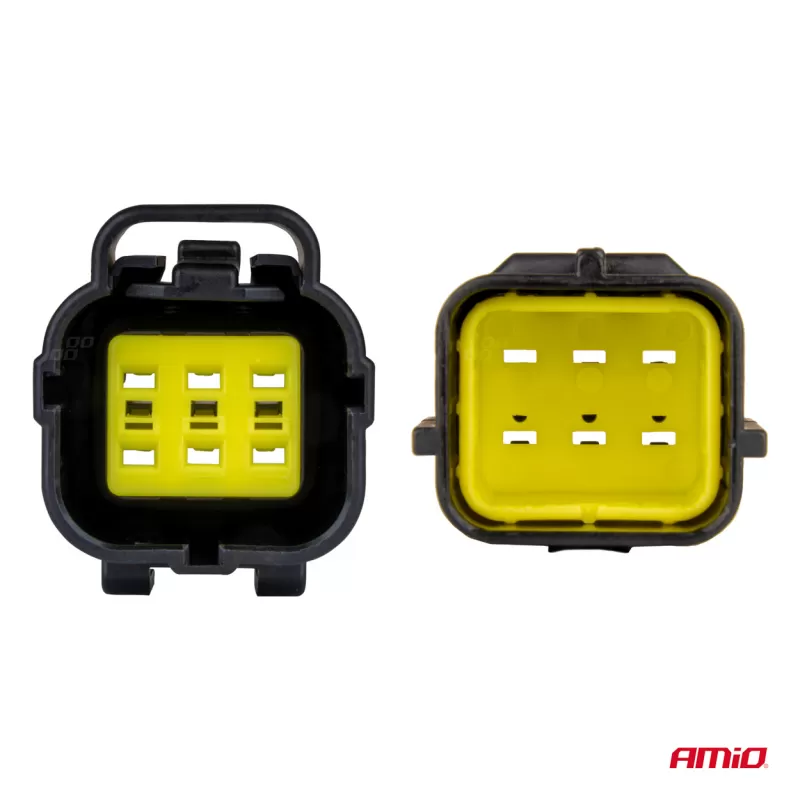 Jungties kištuko ir lizdo rinkinys, 6 kontaktai, 2,2mm, AMIO-04349