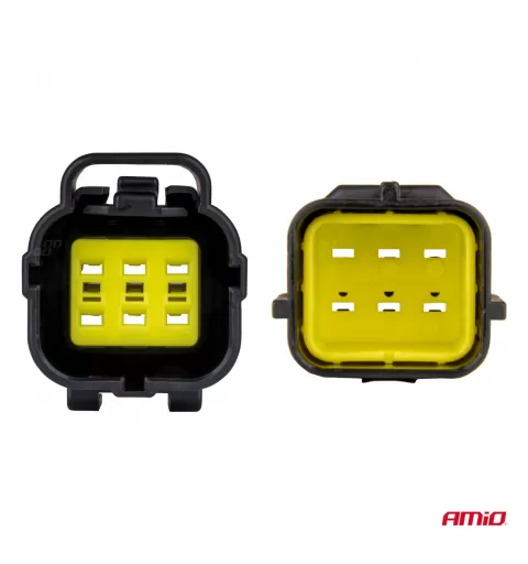 Jungties kištuko ir lizdo rinkinys, 6 kontaktai, 2,2mm, AMIO-04349