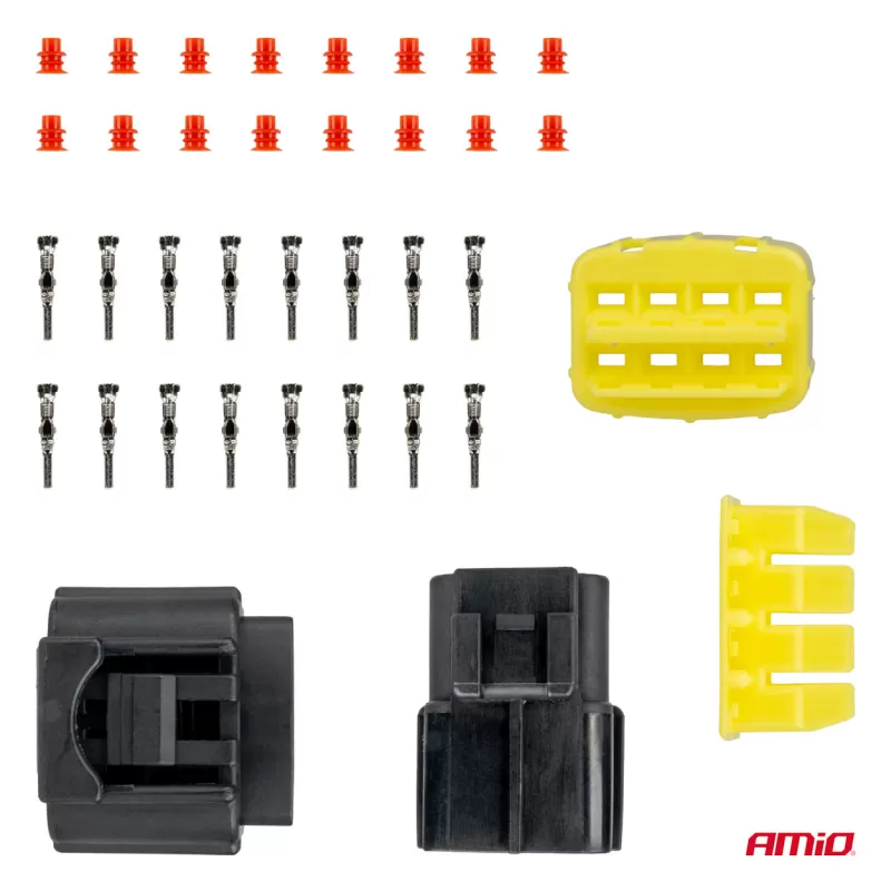 Jungties kištuko ir lizdo rinkinys, 8 kontaktai, 2,2mm, AMIO-04350