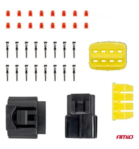 Jungties kištuko ir lizdo rinkinys, 8 kontaktai, 2,2mm, AMIO-04350
