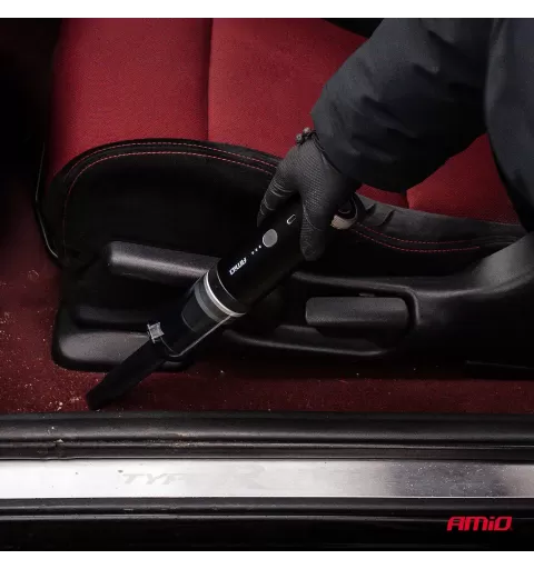 Belaidis automobilinis dulkių siurblys be šepetėlių variklio, su siurbimo funkcija, 100W 20kPa USB-C AMIO-04785
