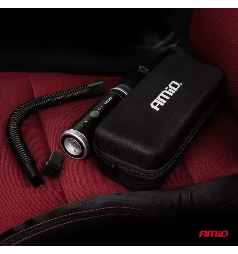 Belaidis automobilinis dulkių siurblys be šepetėlių variklio, su siurbimo funkcija, 100W 20kPa USB-C AMIO-04785