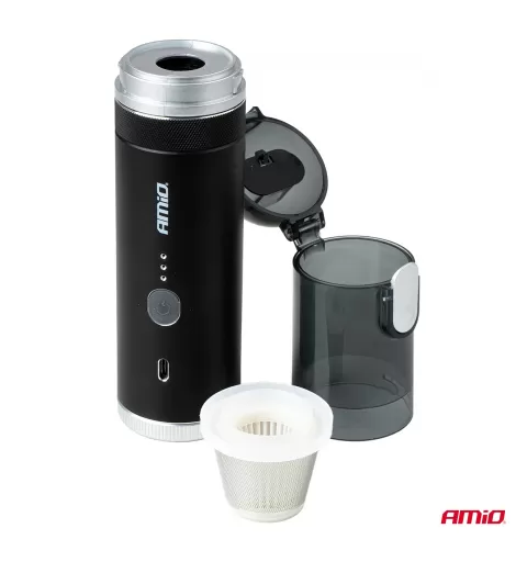 Belaidis automobilinis dulkių siurblys be šepetėlių variklio, su siurbimo funkcija, 100W 20kPa USB-C AMIO-04785