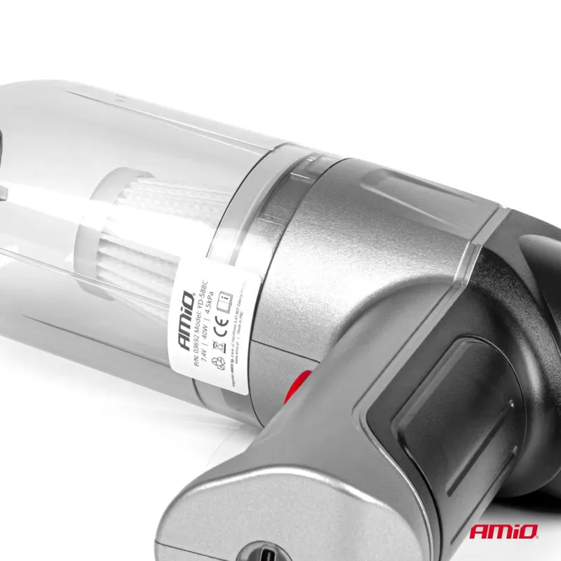 Belaidis automobilinis dulkių siurblys HEPA AMiO-03692