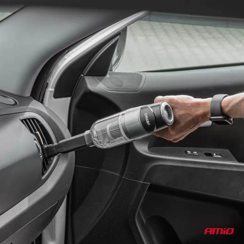 Belaidis automobilinis dulkių siurblys HEPA AMiO-03693