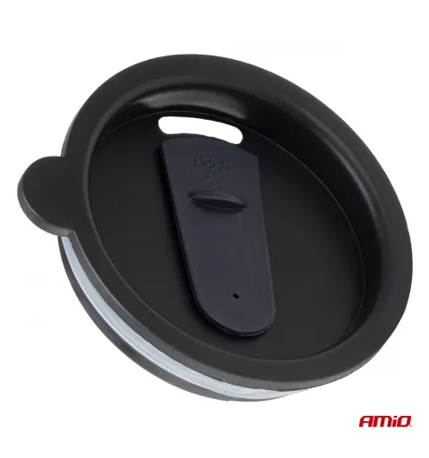 DC automobilinis virdulys/puodelis 450ml, raudonas, 12V
