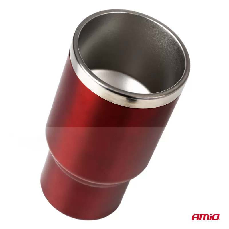 DC automobilinis virdulys/puodelis 450ml, raudonas, 12V