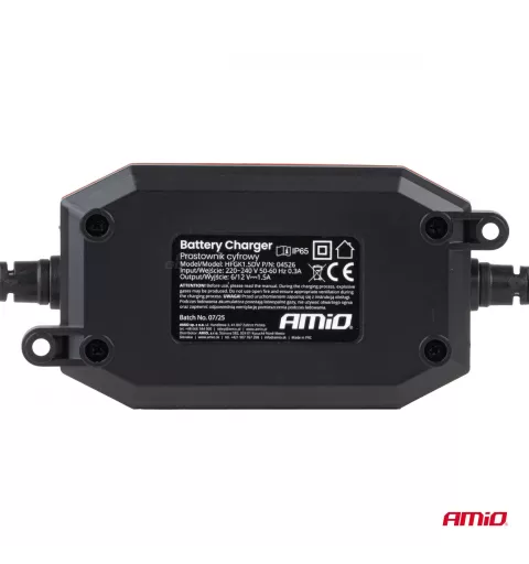 Skaitmeninis akumuliatoriaus įkroviklis AGM GEL STD LiFePo4 MAX 1,5A 6/12V AMIO-04526