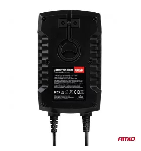 Skaitmeninis akumuliatoriaus įkroviklis AGM GEL STD LiFePo4 MAX 6A 6/12V PRO HOOK AMIO-04532