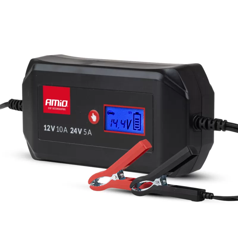 Skaitmeninis akumuliatoriaus įkroviklis STD GEL AGM WET MAX 10A 12/24V AMIO-04525