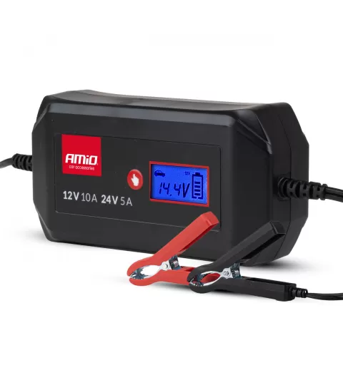 Skaitmeninis akumuliatoriaus įkroviklis STD GEL AGM WET MAX 10A 12/24V AMIO-04525