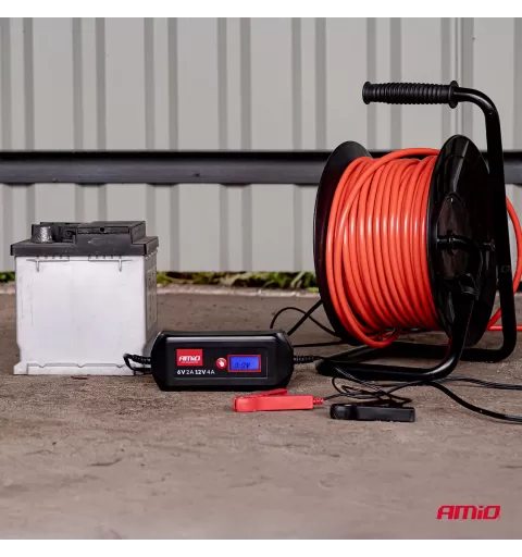 Skaitmeninis akumuliatoriaus įkroviklis STD GEL AGM WET MAX 4A 6/12V AMIO-04523