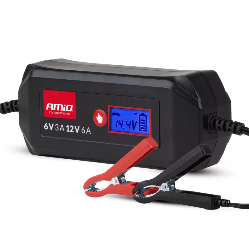 Skaitmeninis akumuliatoriaus įkroviklis STD GEL AGM WET MAX 6A 6/12V AMIO-04524