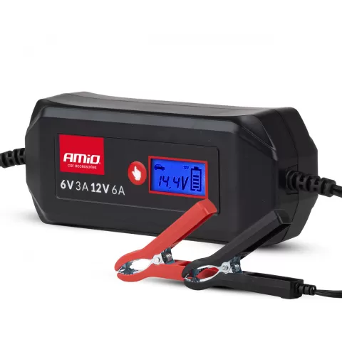 Skaitmeninis akumuliatoriaus įkroviklis STD GEL AGM WET MAX 6A 6/12V AMIO-04524