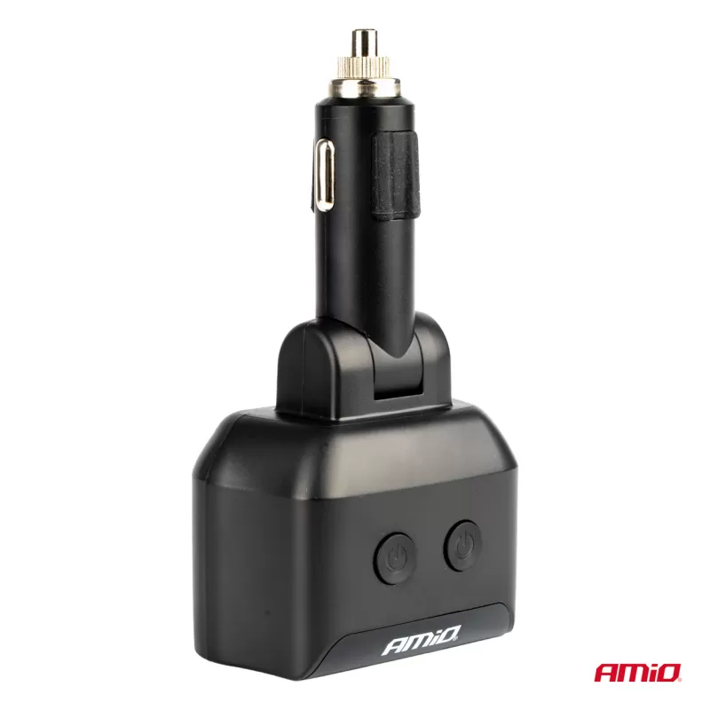 Dvigubas prailgintuvo lizdas 2xUSB 1xUSB C 12/24V maks. 200W AMIO-04173