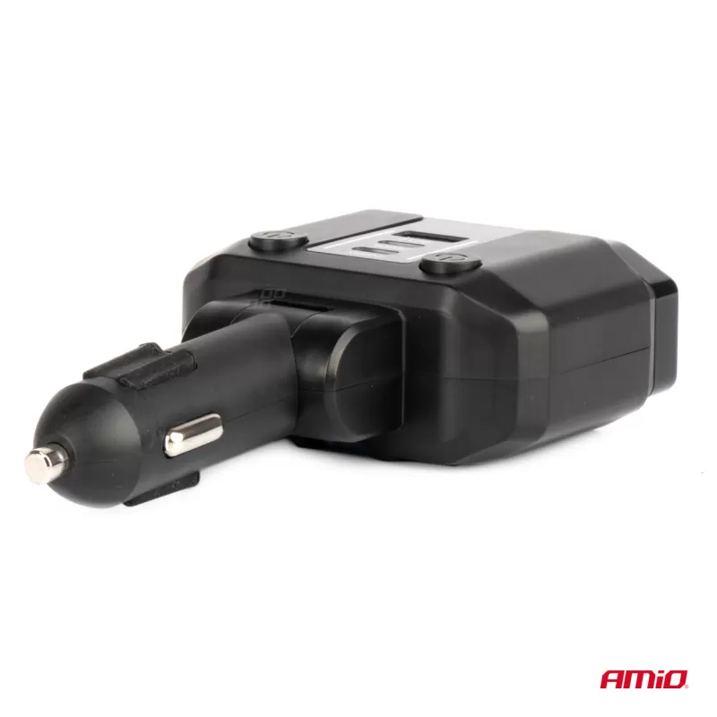 Dvigubas prailgintuvo lizdas PD30W PD20W QC3.0 12/24V maks. 200W AMIO-04174