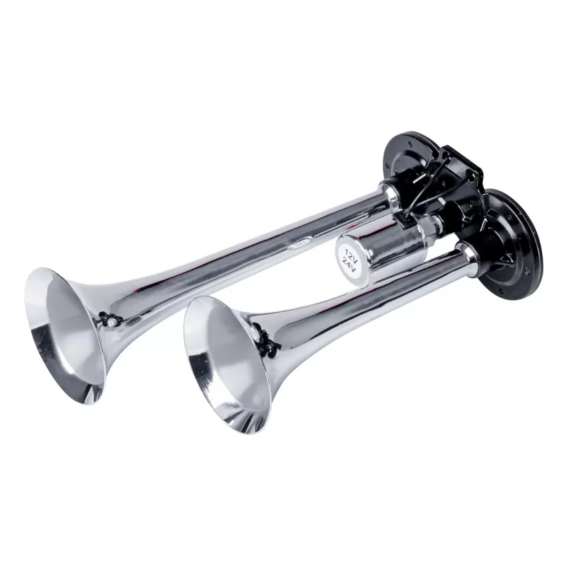 Dvigubi fanfariniai garso signalai 12-24V AMIO-03617