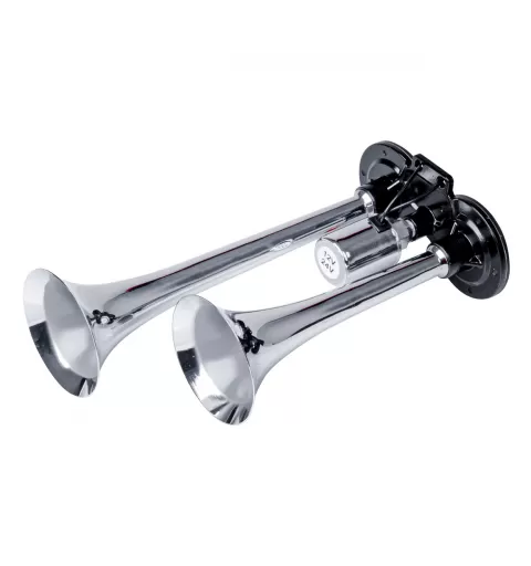 Dvigubi fanfariniai garso signalai 12-24V AMIO-03617