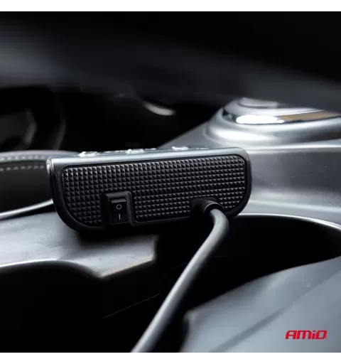 Prailgintuvo lizdas su įkrovikliu 4xUSB-A QC3.0 PD 3.0, 180 W AMIO-04835