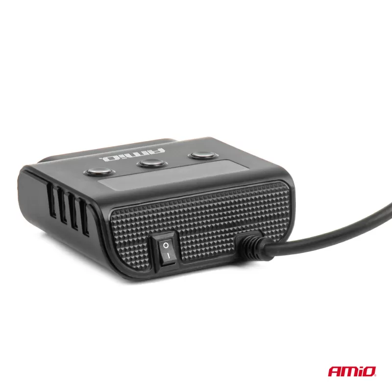 Prailgintuvo lizdas su įkrovikliu 4xUSB-A QC3.0 PD 3.0, 180 W AMIO-04835