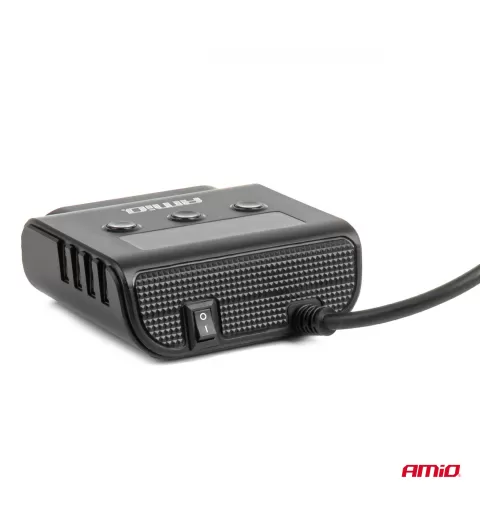 Prailgintuvo lizdas su įkrovikliu 4xUSB-A QC3.0 PD 3.0, 180 W AMIO-04835