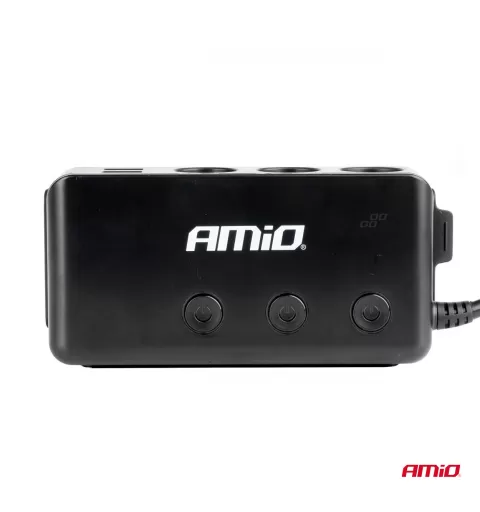 Prailgintuvo lizdas su voltmetru AMIO-03781