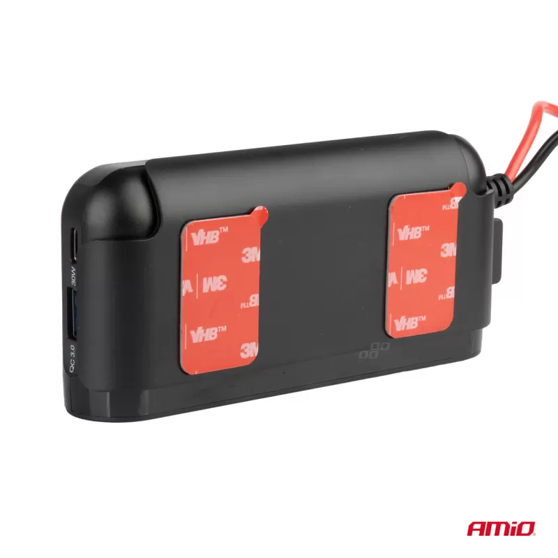 Prailgintuvo lizdas su voltmetru AMIO-03782