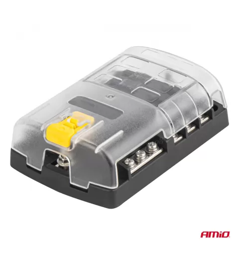 Saugiklių dėžutės rinkinys su neutralia linija, 6 lizdai, AMIO-03833