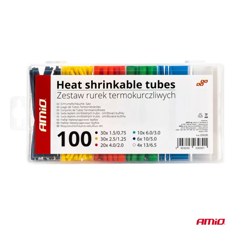 Termosusitraukiantys vamzdeliai, 100 vnt.