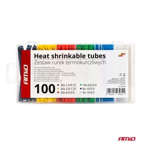Termosusitraukiantys vamzdeliai, 100 vnt.